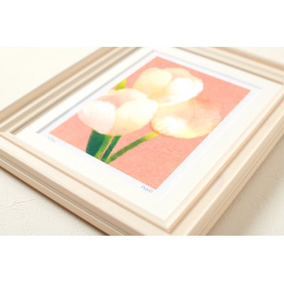 イラスト作家「菜生」アートフレーム〈チューリップA〉花