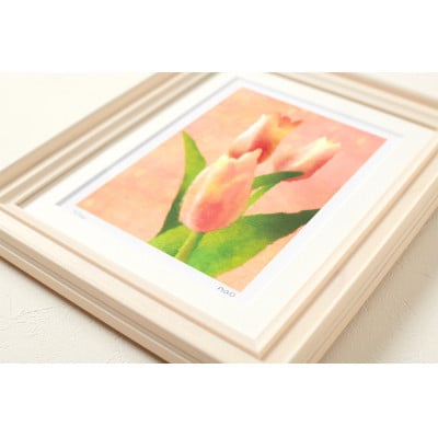 イラスト作家「菜生」アートフレーム〈チューリップB〉花