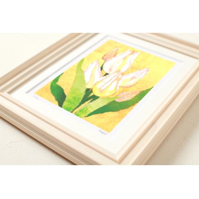 イラスト作家「菜生」アートフレーム〈チューリップC〉花