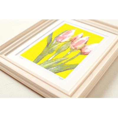 イラスト作家「菜生」アートフレーム〈チューリップG〉花