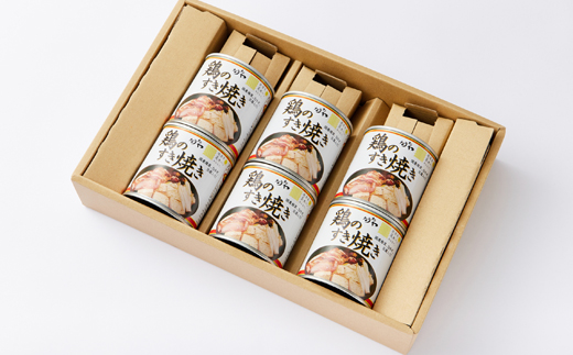 具だくさんで大満足!鶏のすき焼き缶詰　290g×6缶