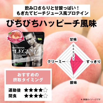 ビーレジェンド WPCプロテイン ぴちぴちハッピーチ風味 1kg