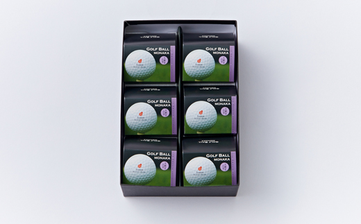 ゴルフボールもなか　6ヶ入り　ゴルフコンペの景品やゴルフ好きな方へのご贈答にもオススメです。