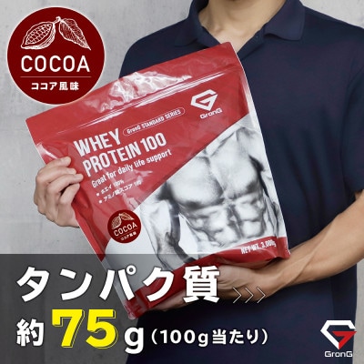グロング ホエイプロテイン スタンダード ビタミン11種配合 ココア風味 3kg