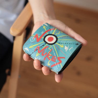 クアトロガッツ ミニ財布 小さいふ。コンチャ NONUKES 栃木レザー