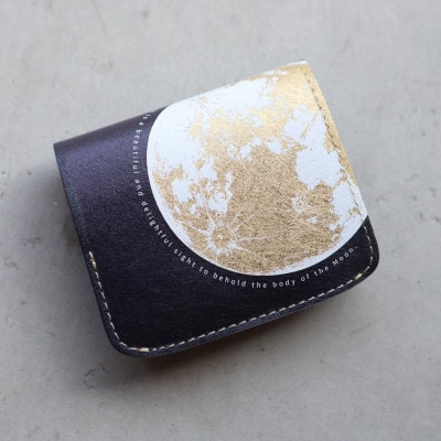 クアトロガッツ ミニ財布 小さいふ。コンチャ 月面着陸 JAPANレザー