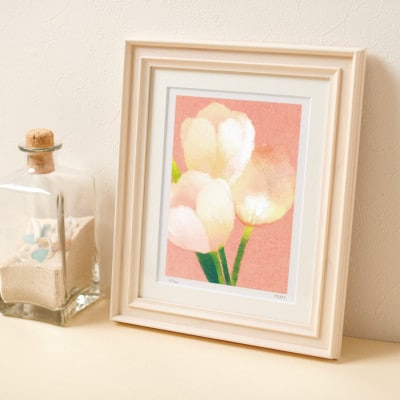イラスト作家「菜生」アートフレーム〈チューリップA〉花