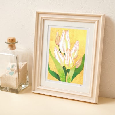イラスト作家「菜生」アートフレーム〈チューリップC〉花