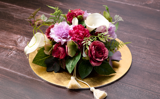 コンポートグラスフラワー(アート造花フラワー)【創花(R)商標登録認定商品】