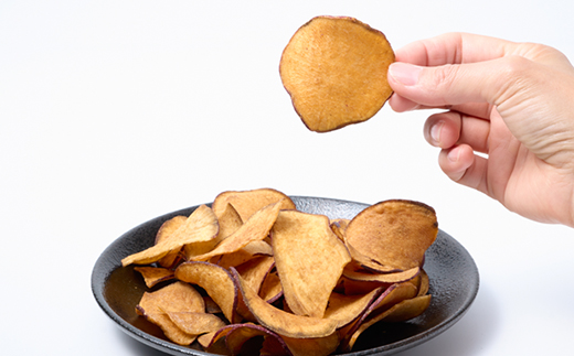 【4袋:うす塩】らんらんのお芋チップス　多数メディアで紹介　北大阪で行列のできるお芋専門店