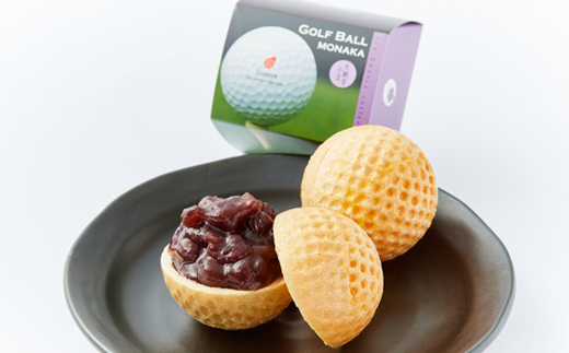 ゴルフボールもなか　15ヶ入り　ゴルフコンペの景品やゴルフ好きな方へのご贈答にもオススメです。