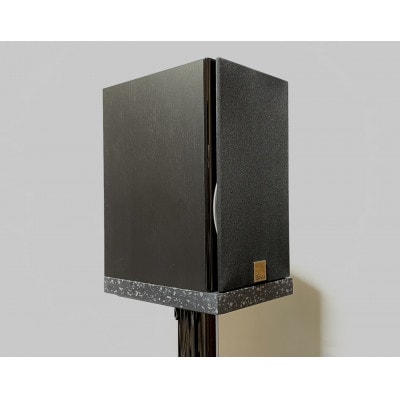 オーディオボード　22cm × 16.2cm × 2.4cm　黒地　グレー粒柄　2枚セット