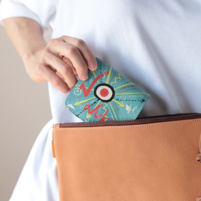 クアトロガッツ ミニ財布 小さいふ。コンチャ NONUKES 栃木レザー