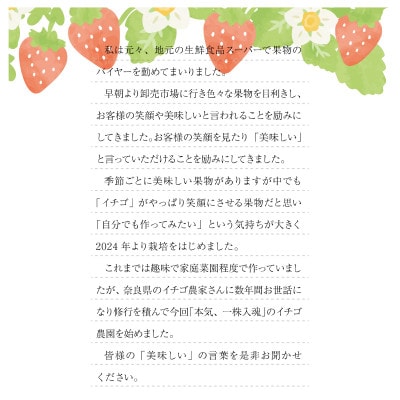 艶星(イチゴ)約700g～約800g「甘味、酸味、風味、旨味」四つ星級に美味!採れたてをお届けします【配送不可地域：離島】