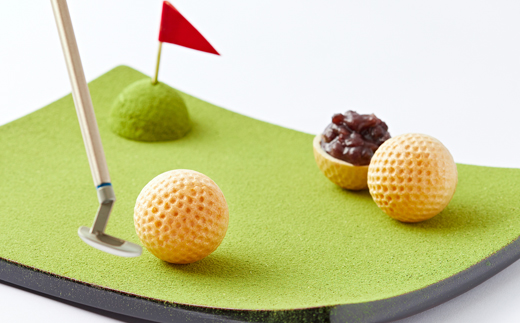 ゴルフボールもなか　10ヶ入り　ゴルフコンペの景品やゴルフ好きな方へのご贈答にもオススメです。