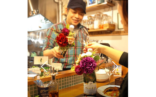 アートボトルフラワー(商標登録認定商品)ワインテイスト100%ぶどう由来飲料セット