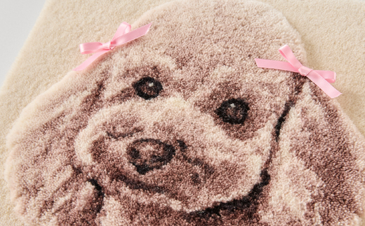 【オーダーメイド織物3Dタペストリー】ペット(犬) 2Sサイズ　タペストリー仕上げ