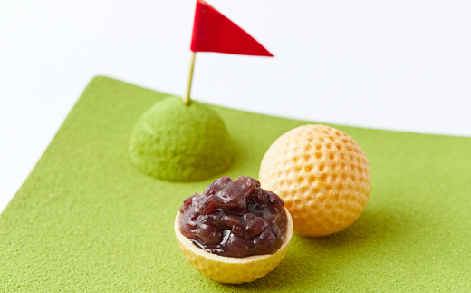 ゴルフボールもなか　15ヶ入り　ゴルフコンペの景品やゴルフ好きな方へのご贈答にもオススメです。