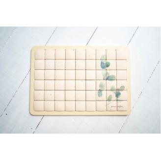 珪藻土タイルバスマット Mサイズユーカリ