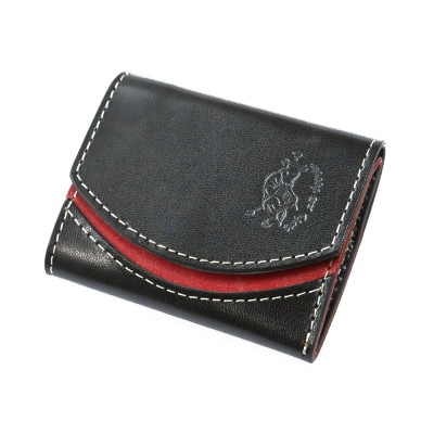 【ちゃんと地球に還る革】クアトロガッツ ミニ財布 小さいふ。ペケーニョ ブラックベリー 栃木レザー