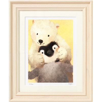 イラスト作家「菜生」アートフレーム〈ぎゅみっ〉ぺん＆くま