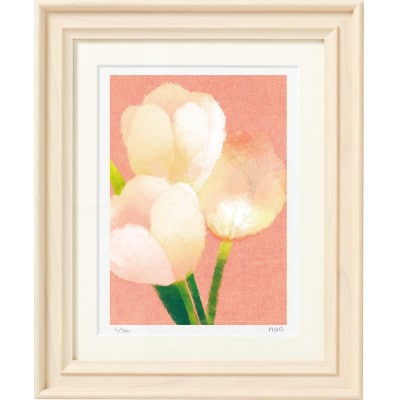 イラスト作家「菜生」アートフレーム〈チューリップA〉花
