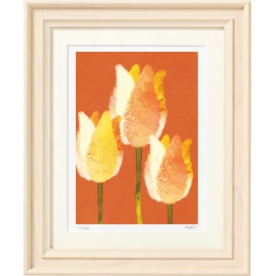 イラスト作家「菜生」アートフレーム〈チューリップE〉花