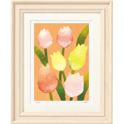 イラスト作家「菜生」アートフレーム〈チューリップF〉花