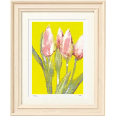 イラスト作家「菜生」アートフレーム〈チューリップG〉花