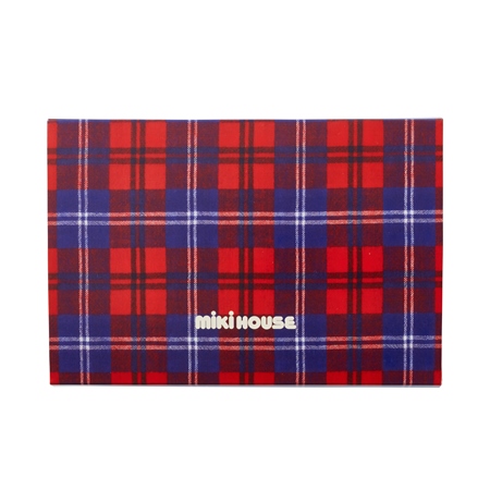 A131 ミキハウス スタイ＆ソックスギフトセット（赤）