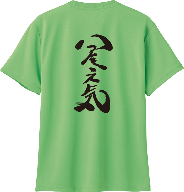 A292(緑：Ｌ)　八尾特産　若ごぼうTシャツ　【緑：Ｌサイズ(身丈71cm　身幅53cm　肩幅48cm　袖丈22cm)】