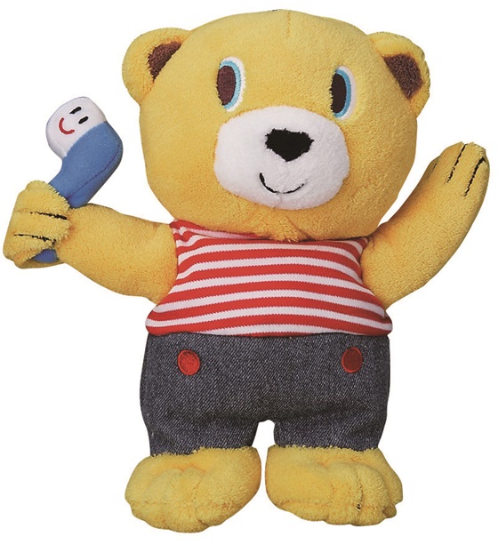 A352 ミキハウス こぐまのくうぴいパペットセット(パペット・歯ブラシ2本)