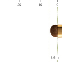 C217 BISYODO メイクブラシ(アイブロースマッジャー 丸平)B-EB-02