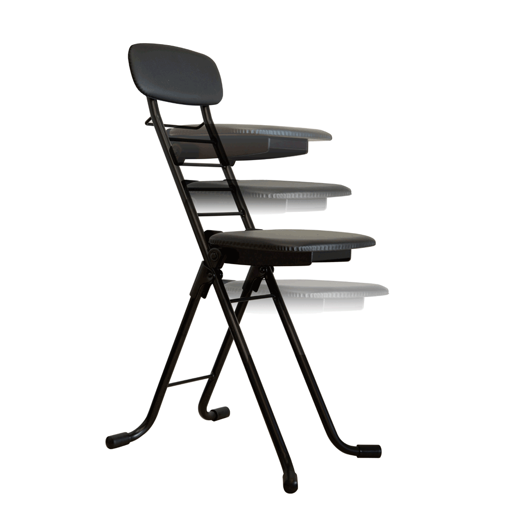 D200(ブラック/ホワイト)　ルネセイコウ　CSP-320カラーリリィチェア（ブラック/ホワイト）