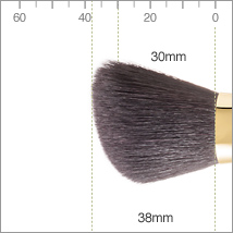 D201 BISYODO メイクブラシ(ハイライトチークブラシ アングル)B-HC-02