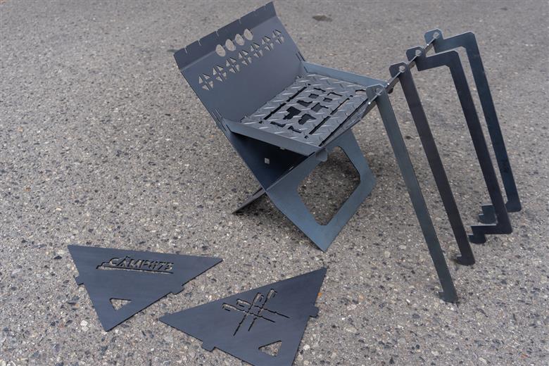 F121　【danran markⅡ】マルチフラット焚き火台/CAMP873 (キャンプ/アウトドア)