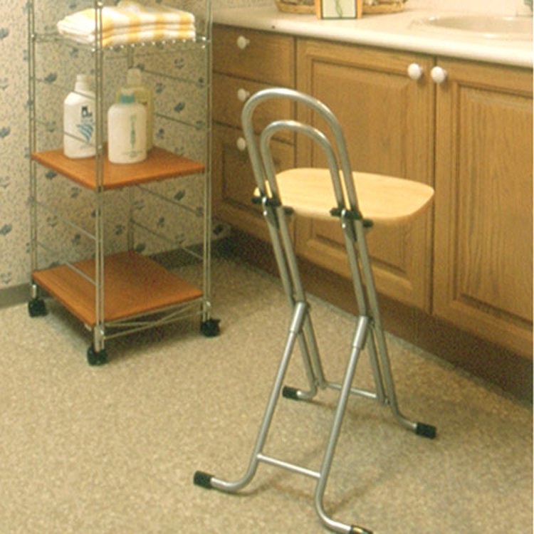 F153(ナチュラル/シルバー) ルネセイコウ　W-150Tベストホビーチェア（ナチュラル/シルバー）