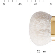 F154 BISYODO メイクブラシ(ファンデーションブラシ 丸平)B-FD-01