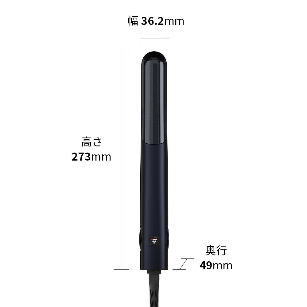 R103(ブラック系)　SHARP プラズマクラスターストレートアイロン IB-S8000-B（ブラック系ミッドナイトブラック）