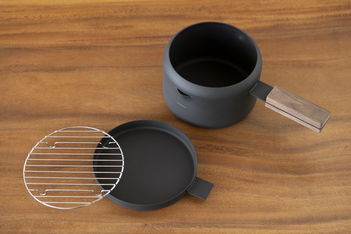 D192 ツレヅレハナコ×オレンジページ「ふたつき鉄製ミニ揚げ鍋 13㎝」