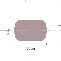 F154 BISYODO メイクブラシ(ファンデーションブラシ 丸平)B-FD-01
