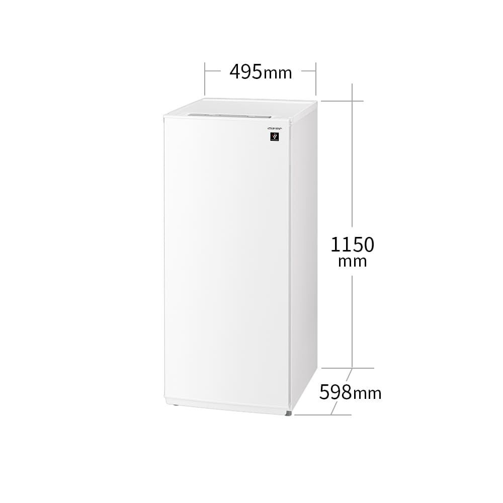 T101　SHARP 冷凍庫 FJ-HF13H-W（ホワイト系）
