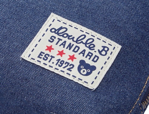 L101 ミキハウス ダブルB デニムマザーポーチ