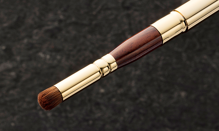 L110 BISYODO メイクブラシ(ダブルコンシーラーブラシ 丸平・丸)B-WC-01