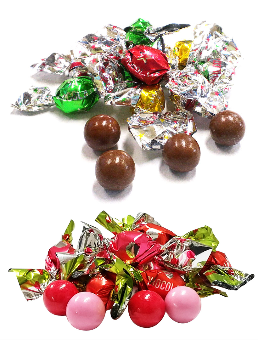 A298 80gオールシーズンチョコ 5袋・100ｇあまおう苺オールシーズンチョコ4袋のセット