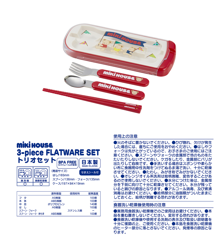 F162 ミキハウス ベアシリーズ 通学通園８点セット