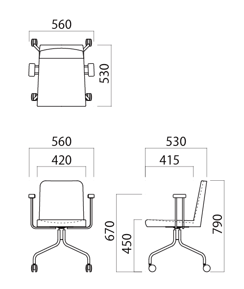 I125　ＱＵＯＮチェア　ニコＡ－ＲＷ（キャスター付／ワークチェア／テレワーク）