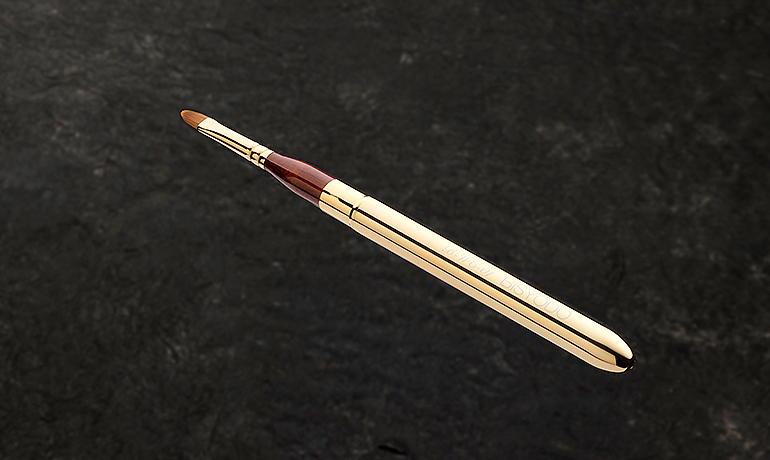 L110 BISYODO メイクブラシ(ダブルコンシーラーブラシ 丸平・丸)B-WC-01