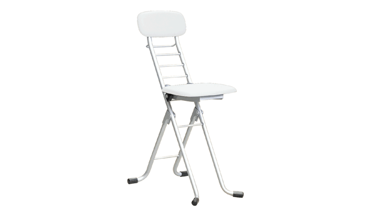 D200(シルバー/ホワイト)　ルネセイコウ　CSP-320カラーリリィチェア（シルバー/ホワイト）