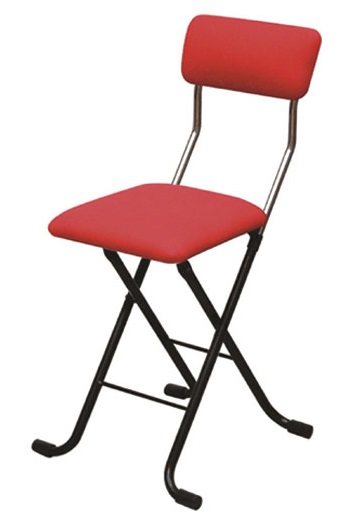 E151(レッド)　ルネセイコウ　MSH-49　Ｊメッシュチェア（レッド）